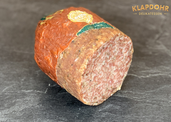 Vulcano Salami Kuerbiskern Feinkost Metzgerei Düsseldorf